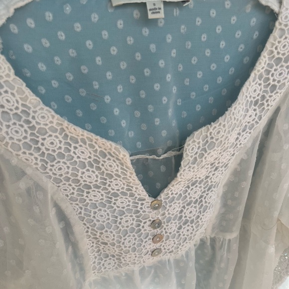 Vintage Daniel Rainn White Lace Blouse - Picture 2 of 5